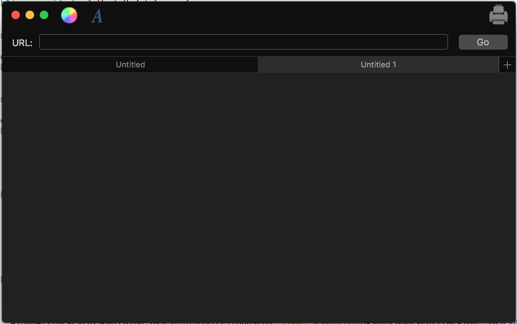 An example of a dark Mac Window UI