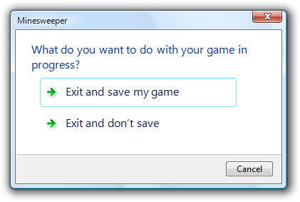 screen shot of dialog box with commands and labels