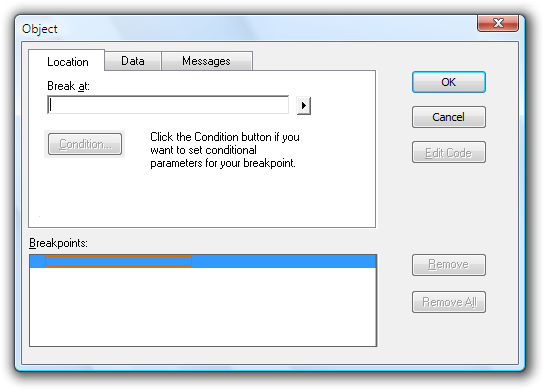 screen shot of location, data, and messages tabs