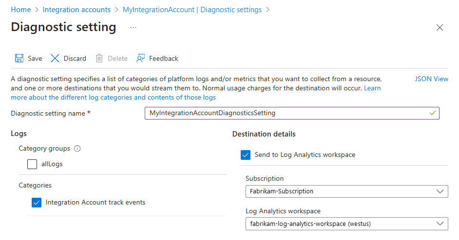 Set up Azure Monitor logs to collect diagnostic data