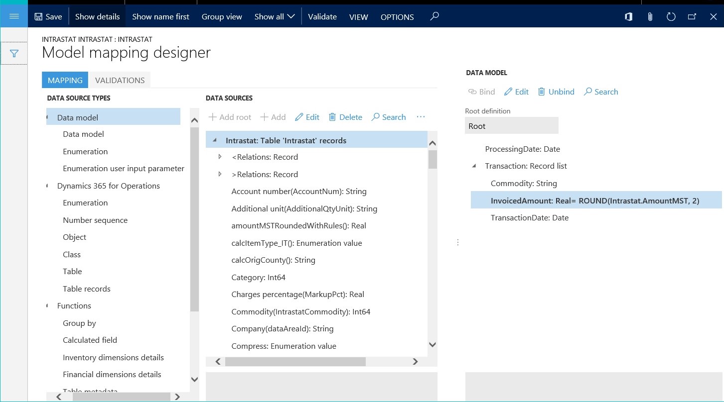 Data binding expression being used.