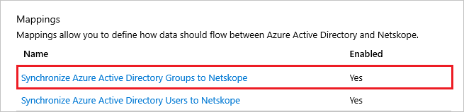 Netskope User Authentication Group Mappings