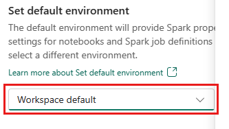 Environment creation through attachment dropdown in WS setting