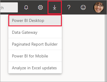 Screenshot of Microsoft Store showing the Power BI Desktop download option.