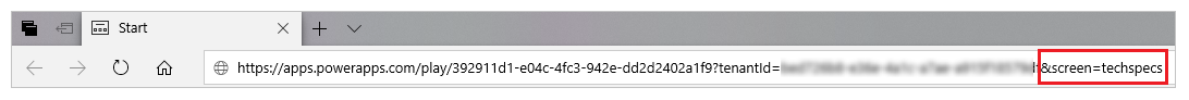 Wеб адреса за ТецхСпецс екран.