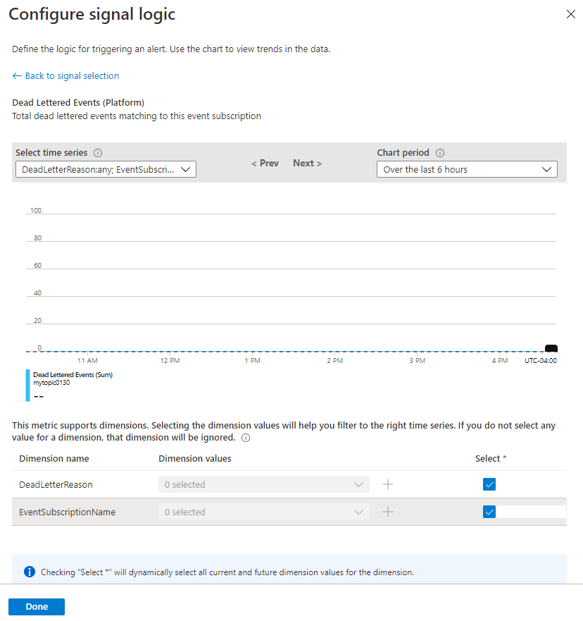 Configure signal logic