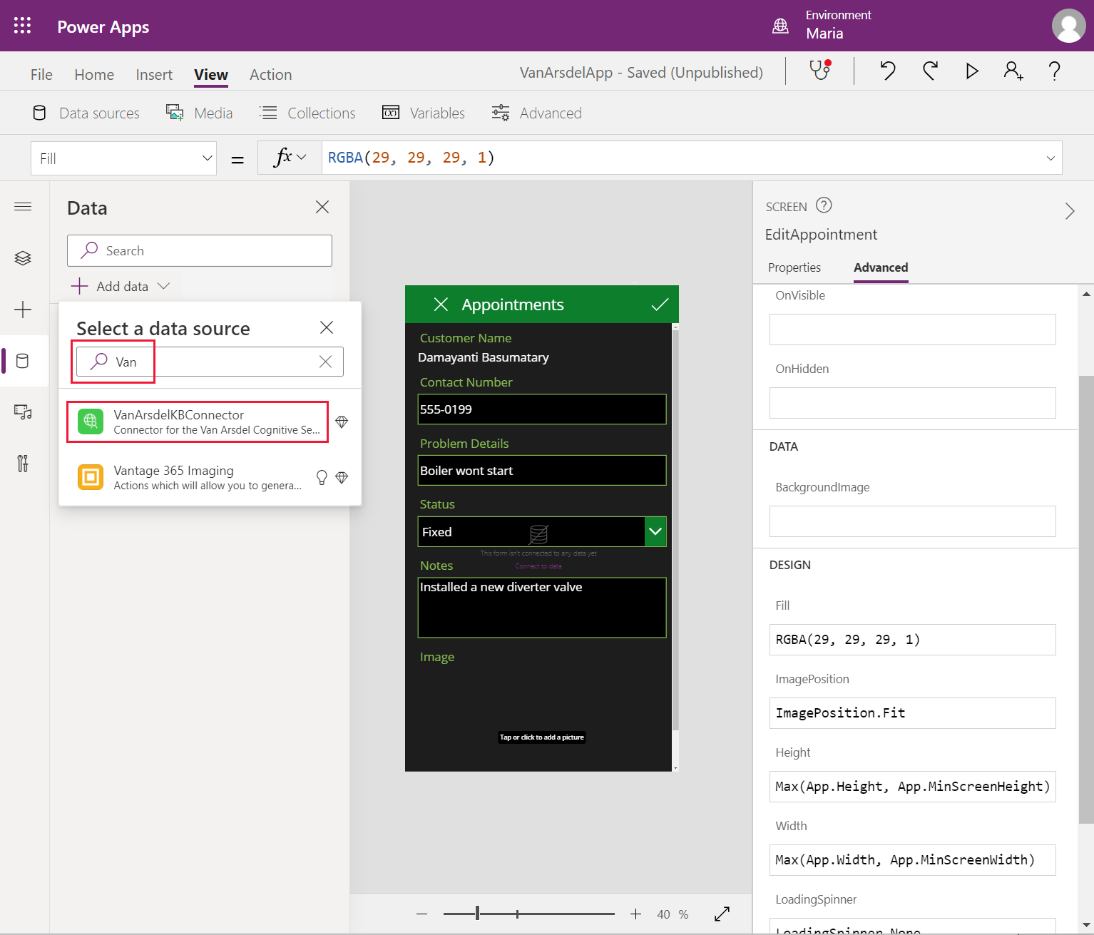 Traženje konektora Azure kognitivne pretrage.