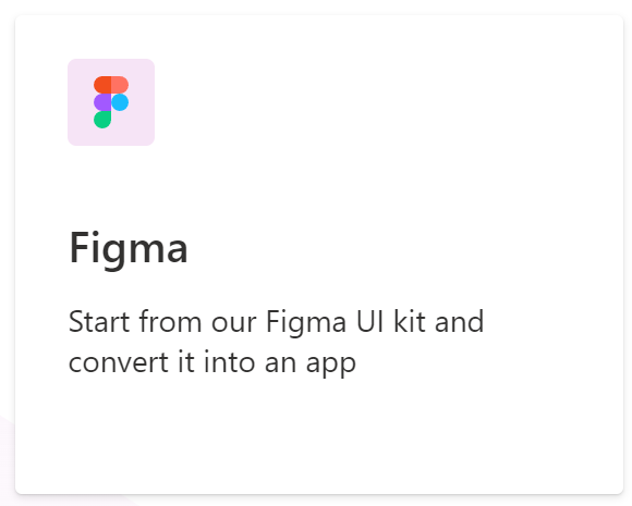 Izaberite Figma neku od dostupnih opcija.