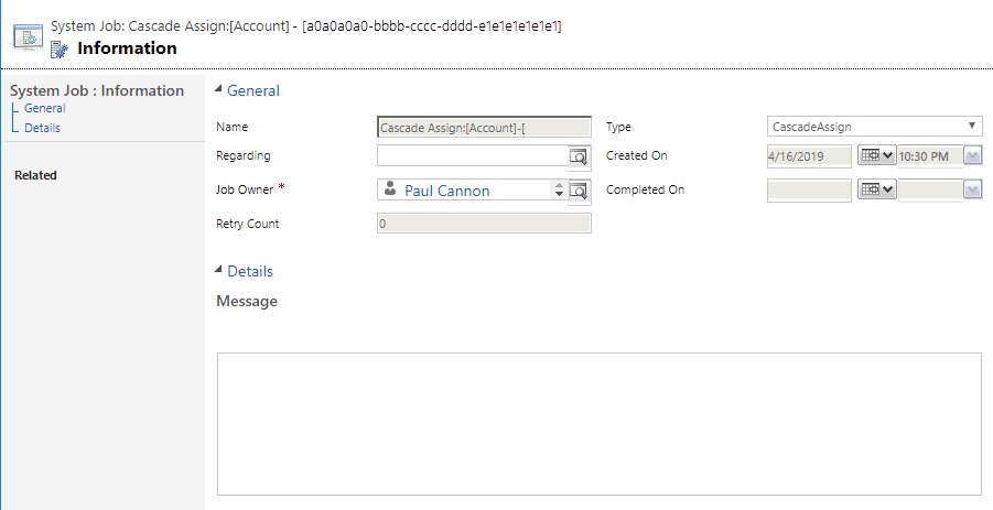 Kaskada operacija zapis.