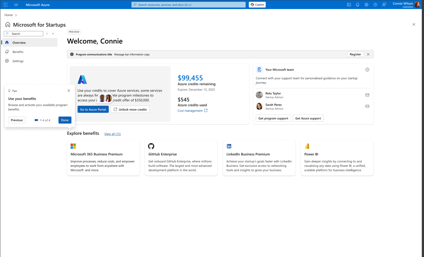 Tip 4 of 4: Use your benefits overlay with the Done button.