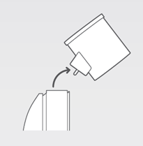 Diagram of unmounting the camera from the display.