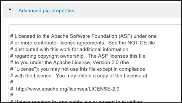Avancerade Apache Pig-egenskaper.