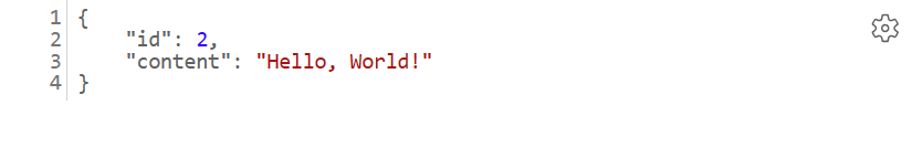 Skärmbild av Spring Boot Hello World-webbappen som körs i Azure App Service.