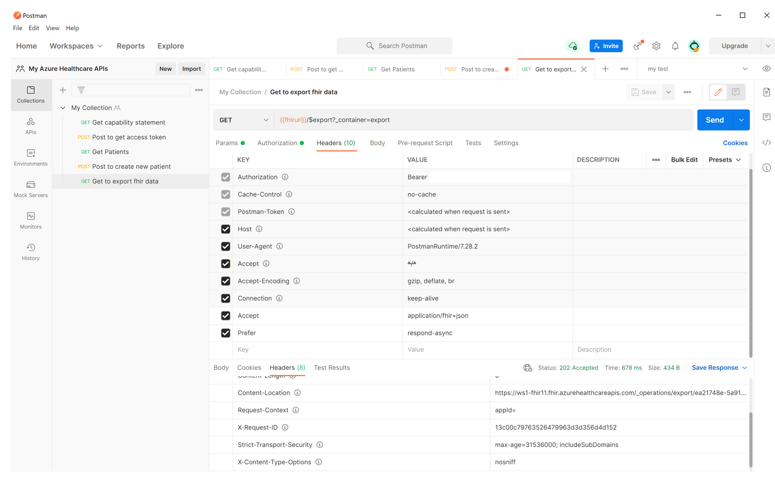 Skärmbild som visar val 202-godkänt svar.