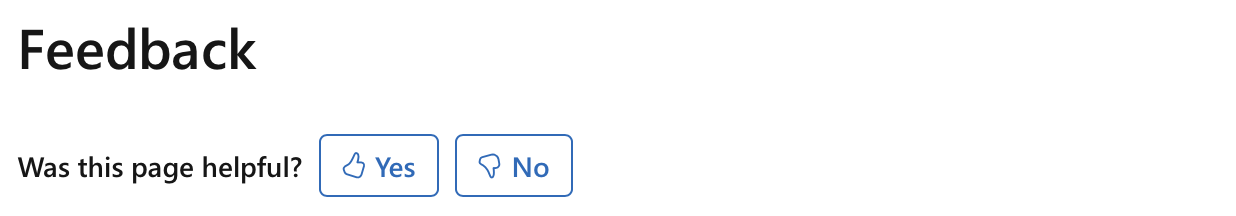 Skärmbild av feedback om artikeln.