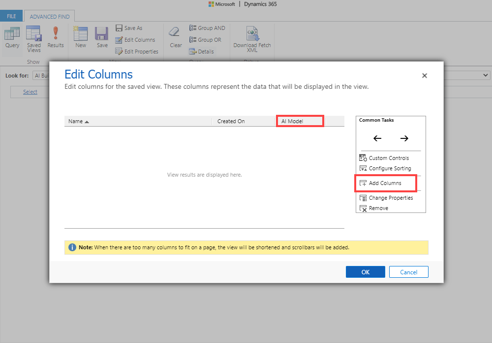 Skärmbild av hur du ändrar vyn.