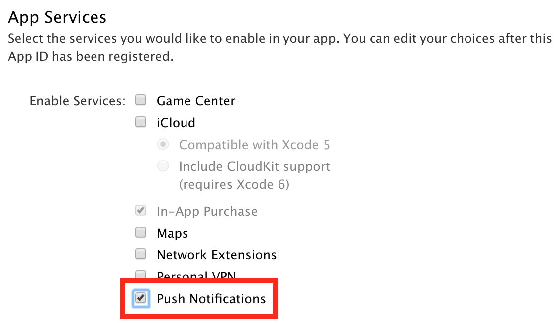 Push-applikationstjänst