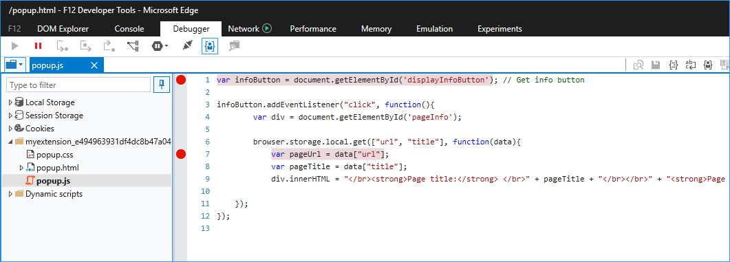 popup debugging with f12