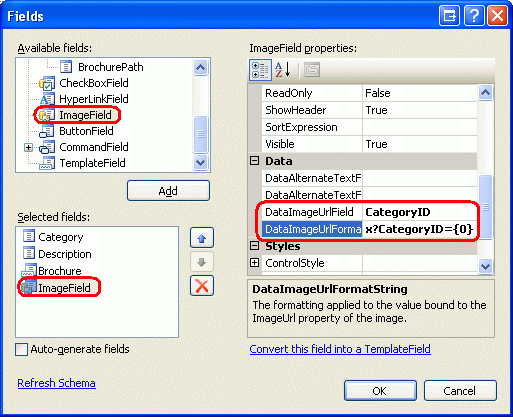 Lägga till ett ImageField i GridView