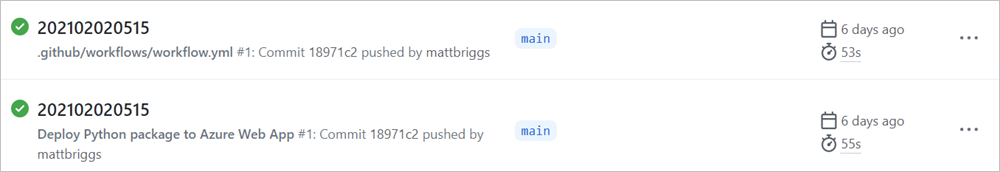 Granska status för din GitHub-åtgärd