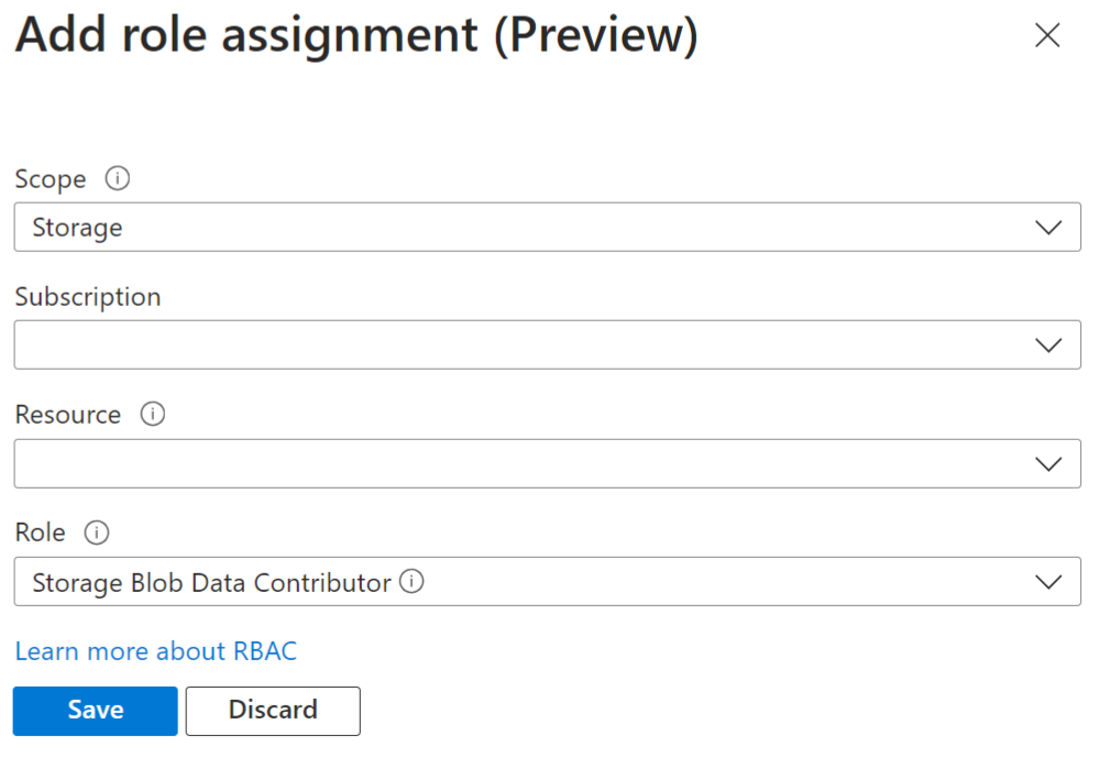 Screenshot that shows the role assignments page in the Azure portal.