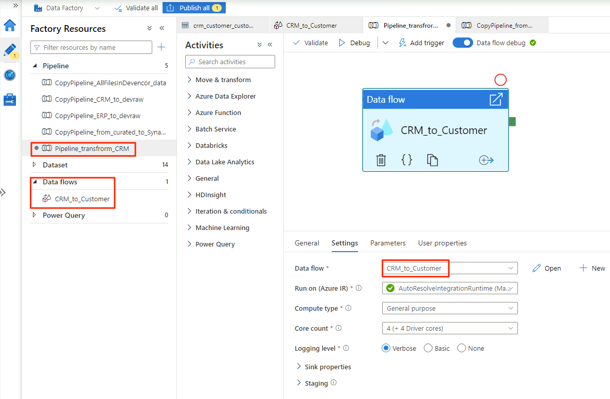 Skärmbild som visar pipelinetransformerings-CRM.