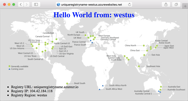 Självstudieappen visas i webbläsare