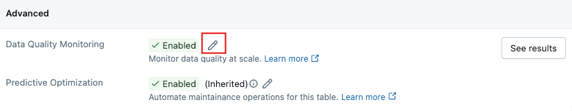 Pennikon i avancerade fältet på Detaljflik.