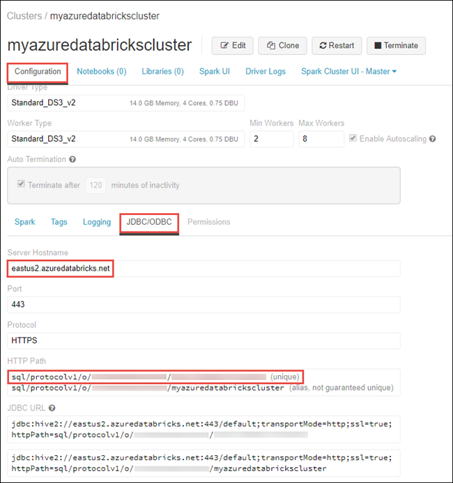 Get Databricks configuration Get Databricks configuration