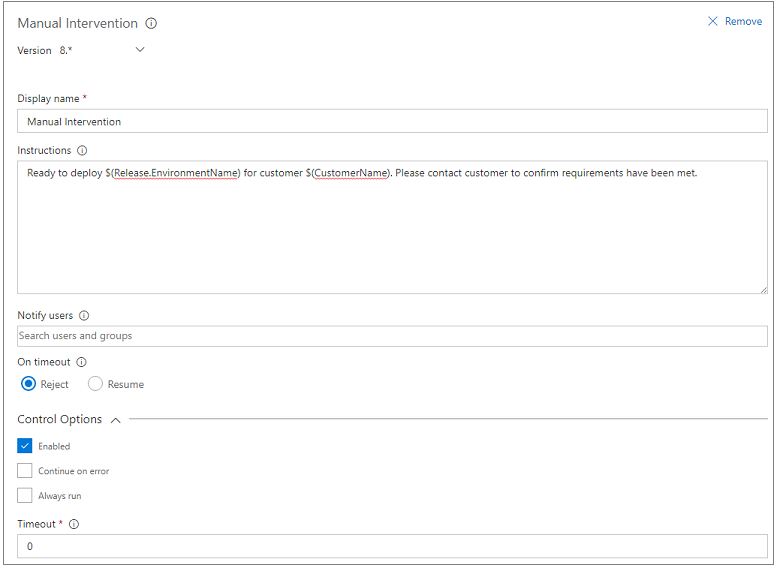 Manuell åtgärdsuppgift