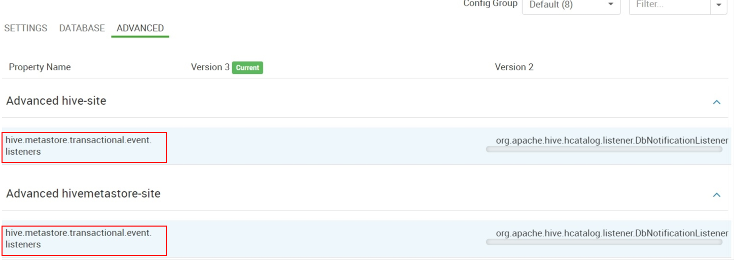 Reduce internal table latency in HDInsight 4.0.