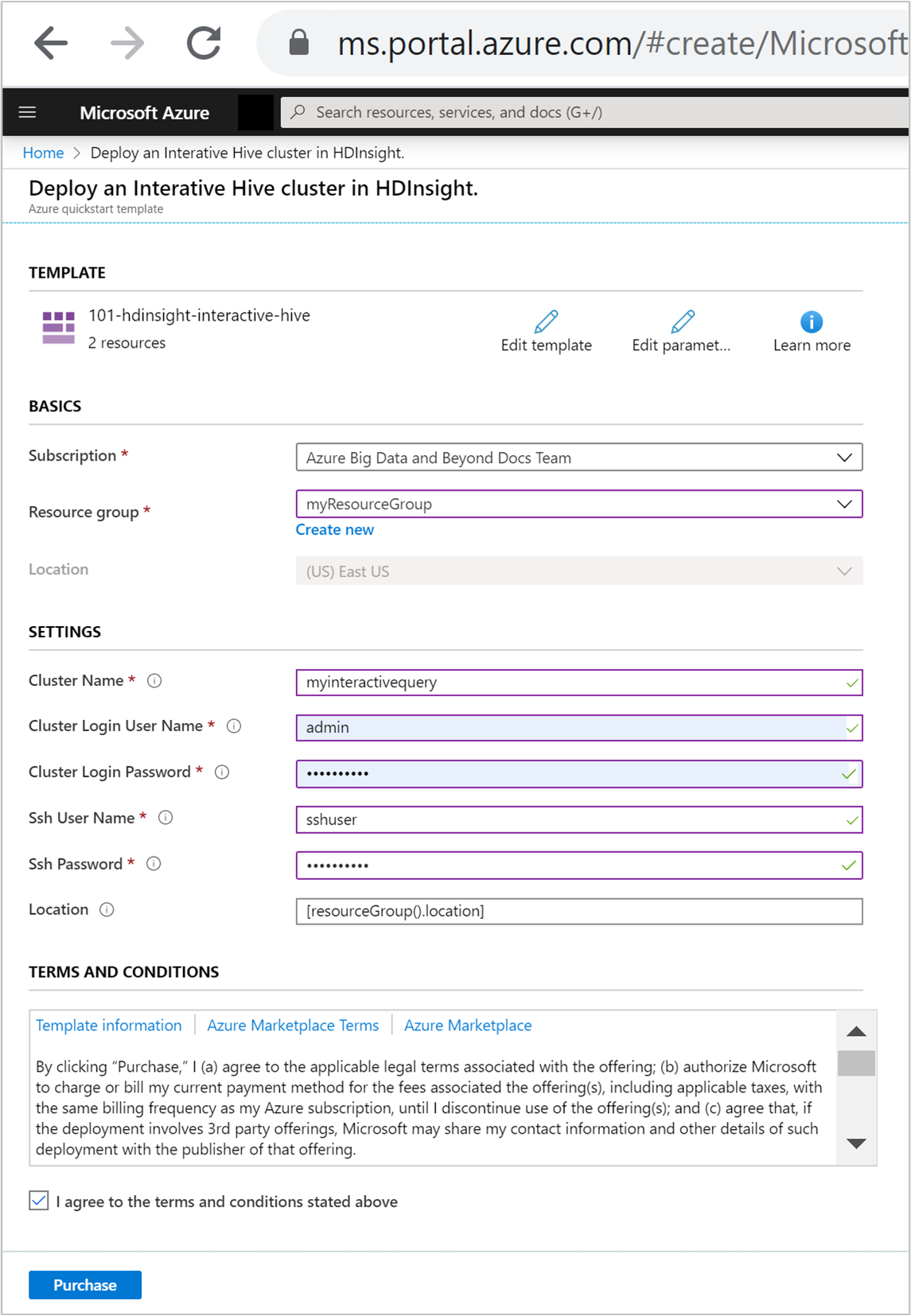 Distribuera Resource Manager-mallen HBase.