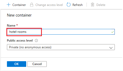 Skapa en blobcontainer