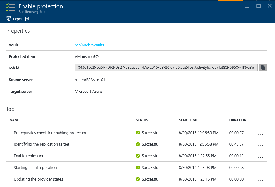 Screenshot of the Enable protection screen with more details.