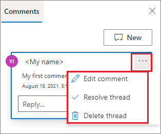 Screenshot of Synapse edit comment