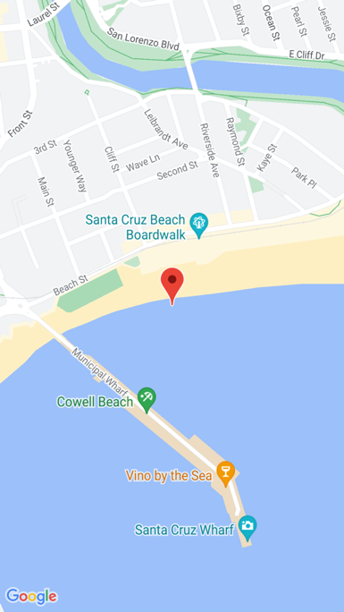 Skärmdbild av en kartnål.