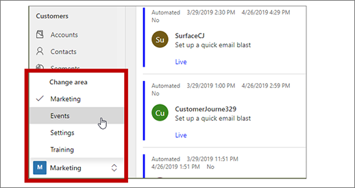Arbetsområdesväljare Arbetsområdesväljare.