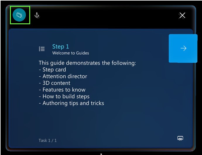 Knappen Följa-läge.