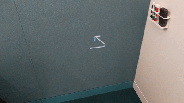 Flytta hologram med pekfunktionen Flytta hologram med pekfunktionen.