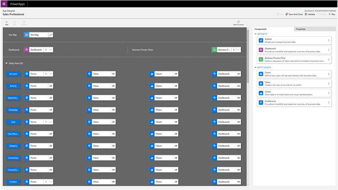 Sales Professional-app i Appdesigner.