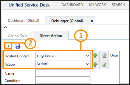 Use Debugger to test your action with automation Use Debugger to test your action with automation.
