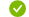 Grön cirkel med en vit bockmarkeringssymbol.