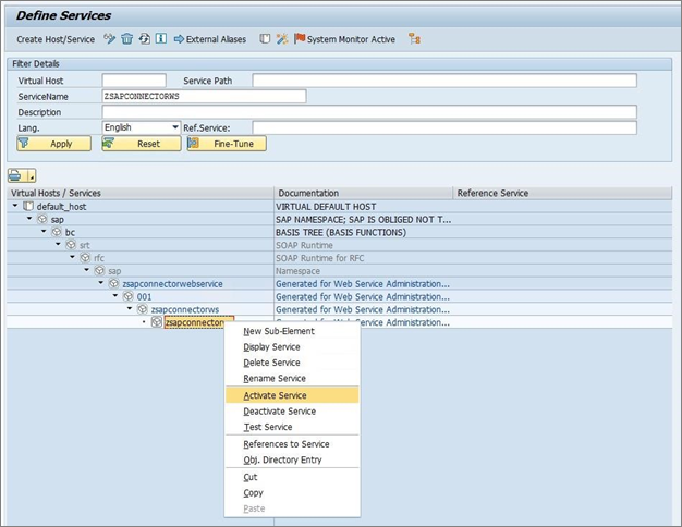 Skärmbild av aktiveringstjänsten.
