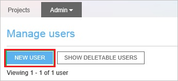 Skärmbild av Ny användare.