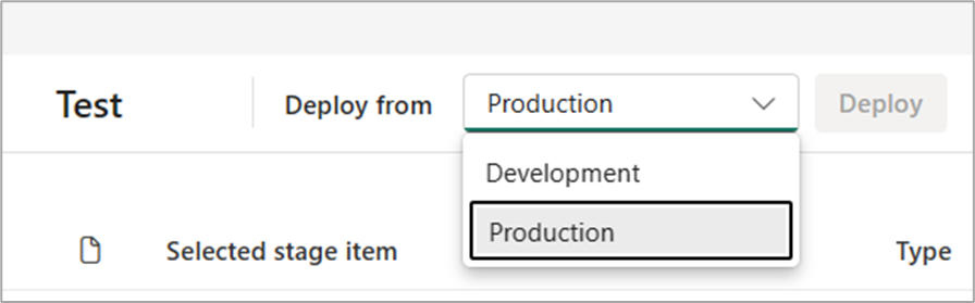En skärmbild som visar hur du ändrar fasen som du distribuerar till.