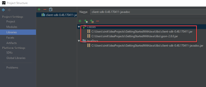 Intellij - Ensure jar files added