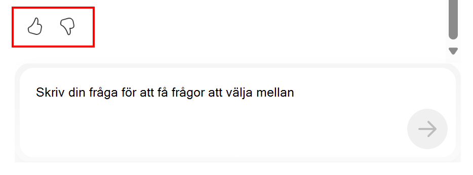 Skärmbild som visar hur du ger Copilot-feedback i Microsoft Intune och Intune-administrationscentret.