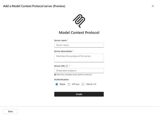 Skärmbild av registreringsguiden för MCP