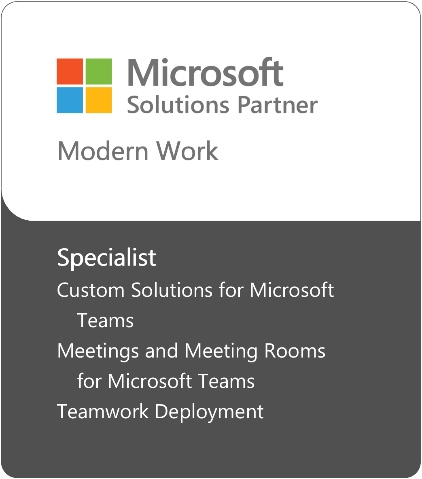 Skärmbild av Microsoft Partner-logotypen med Silver Cloud Customer Relationship Management.