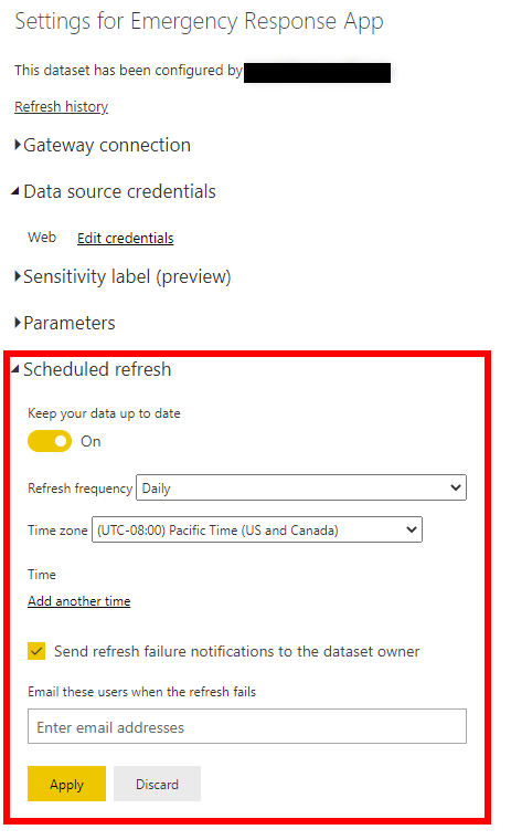 Schemalagd uppdatering